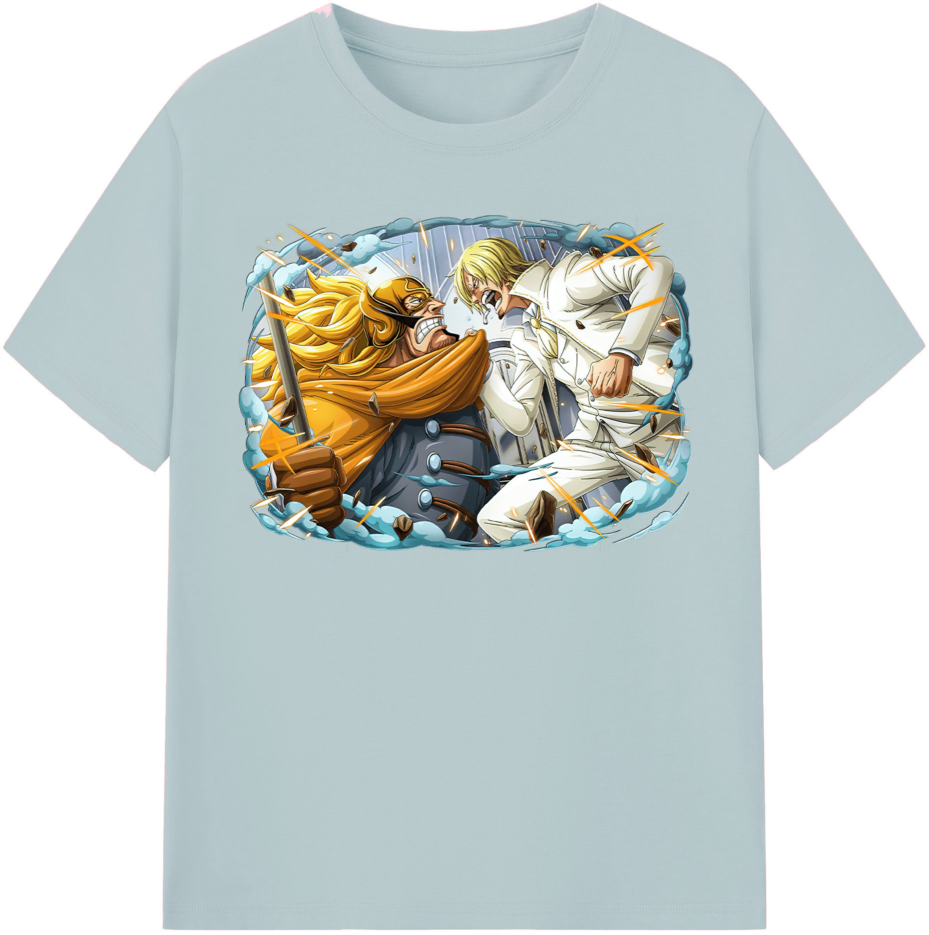 ワンピース サンジ ONE PIECE Sanji 綿100％半袖Tシャツ（フロントプリント）